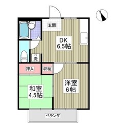 サンドリングハイムＢの物件間取画像